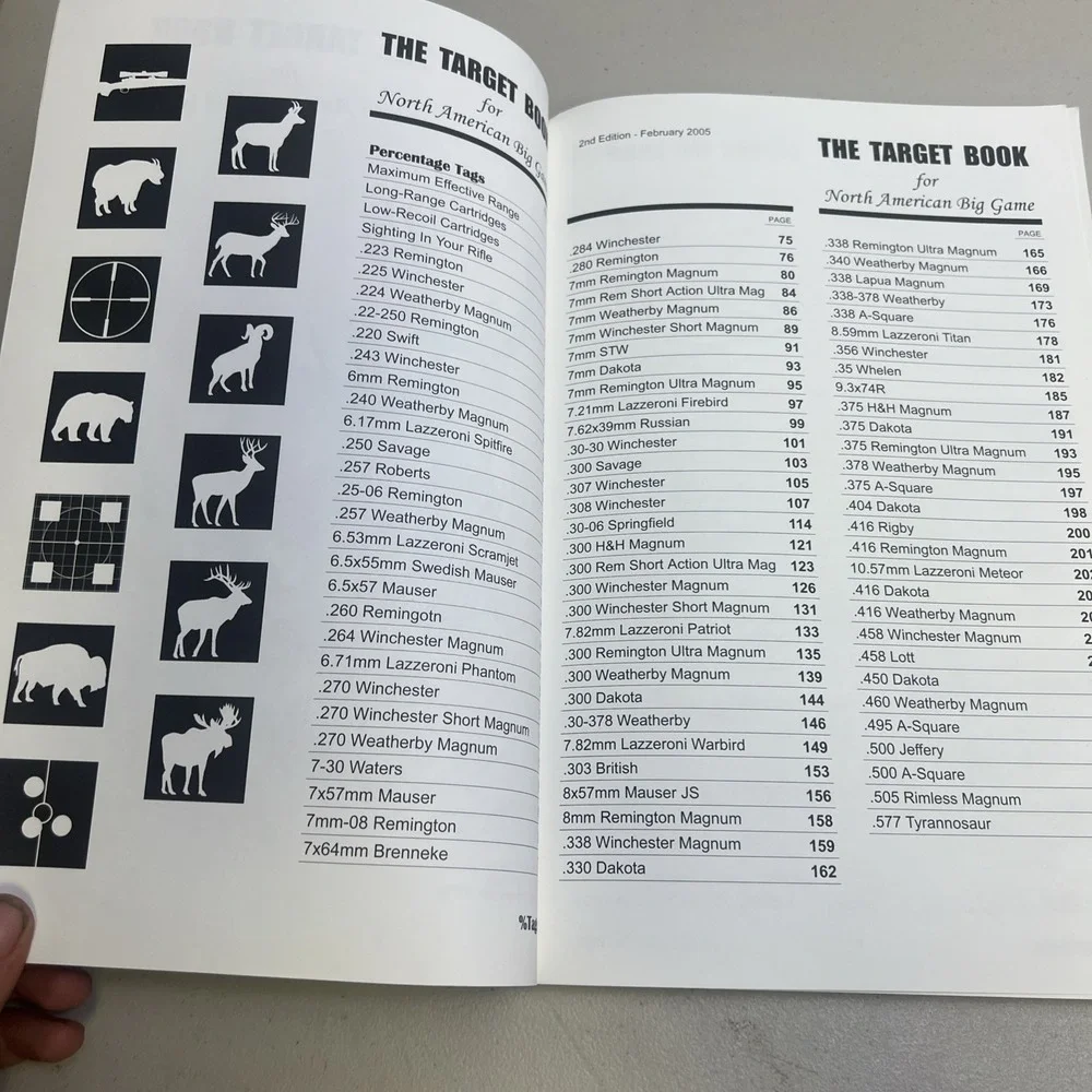 The Target Book for North American Big Game 2nd Edition Percentage Tags